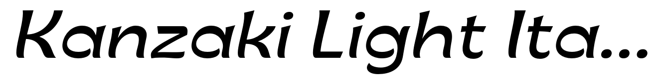 Kanzaki Light Italic